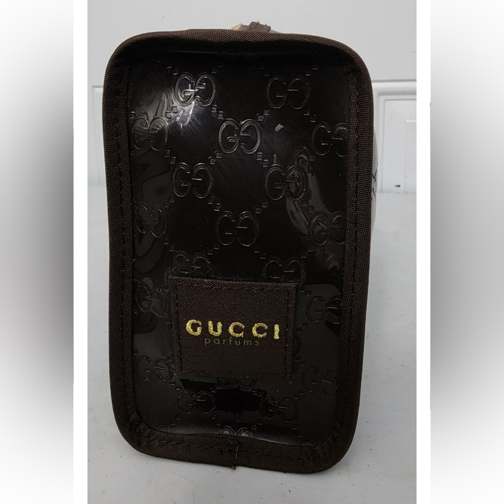 Gucci Brown Toiletry Bag with Signature Monogram and Webbing - Picture 2 of 6